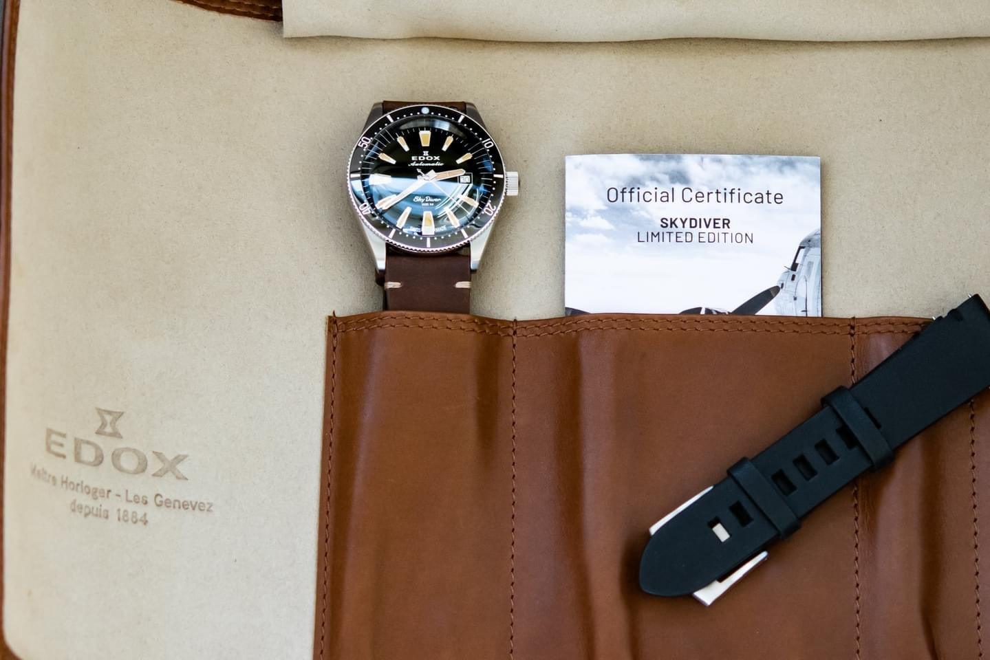 Edox lanserer Limited Edition: Skydiver Date Automatic - Santrade AS