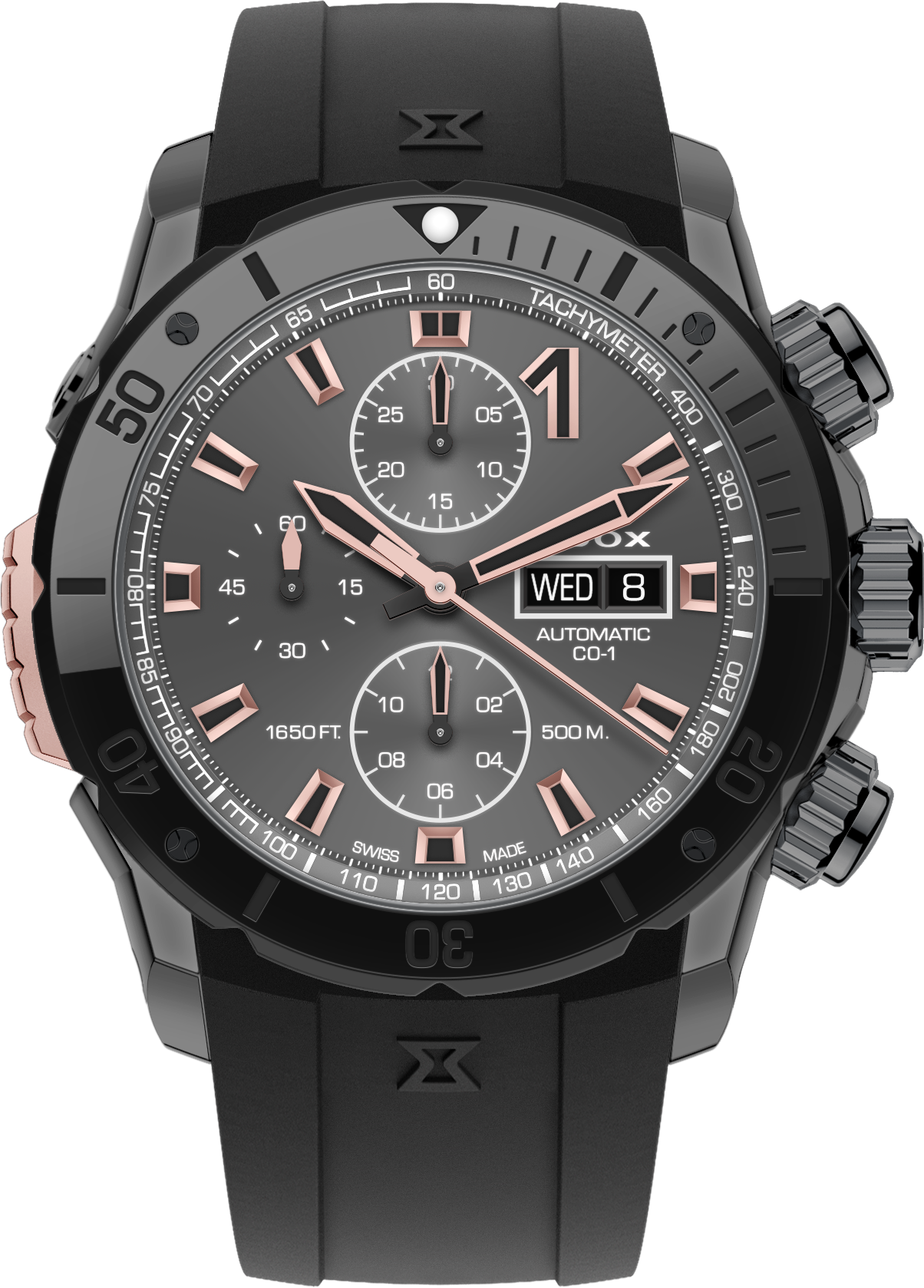 Edox CO-1 Chronograph Automatic With Bezel Lock