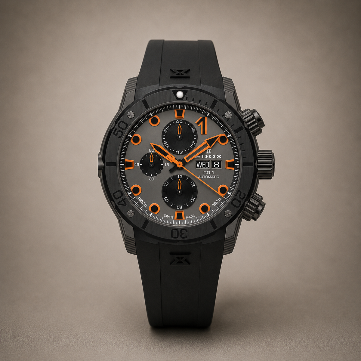Edox CO-1 Carbon Chronograph Automatic Demo