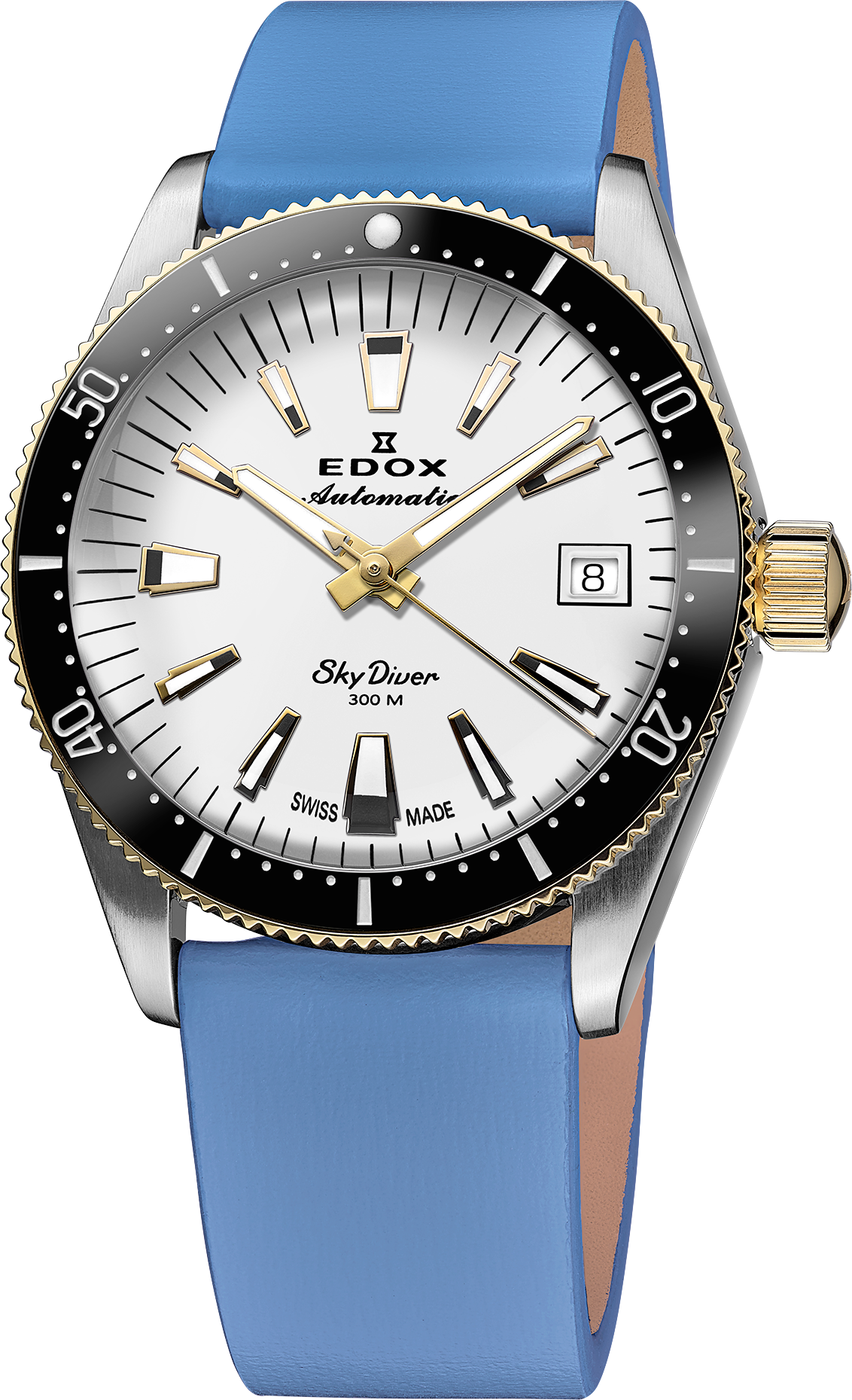 Edox SkyDiver Date Automatic 38mm Lady Special Edition