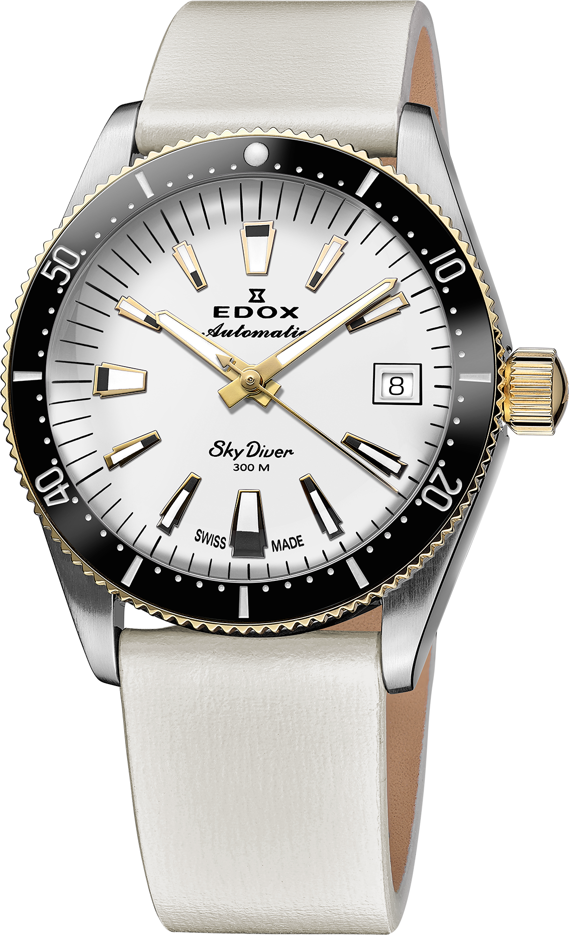 Edox SkyDiver Date Automatic 38mm Lady Special Edition