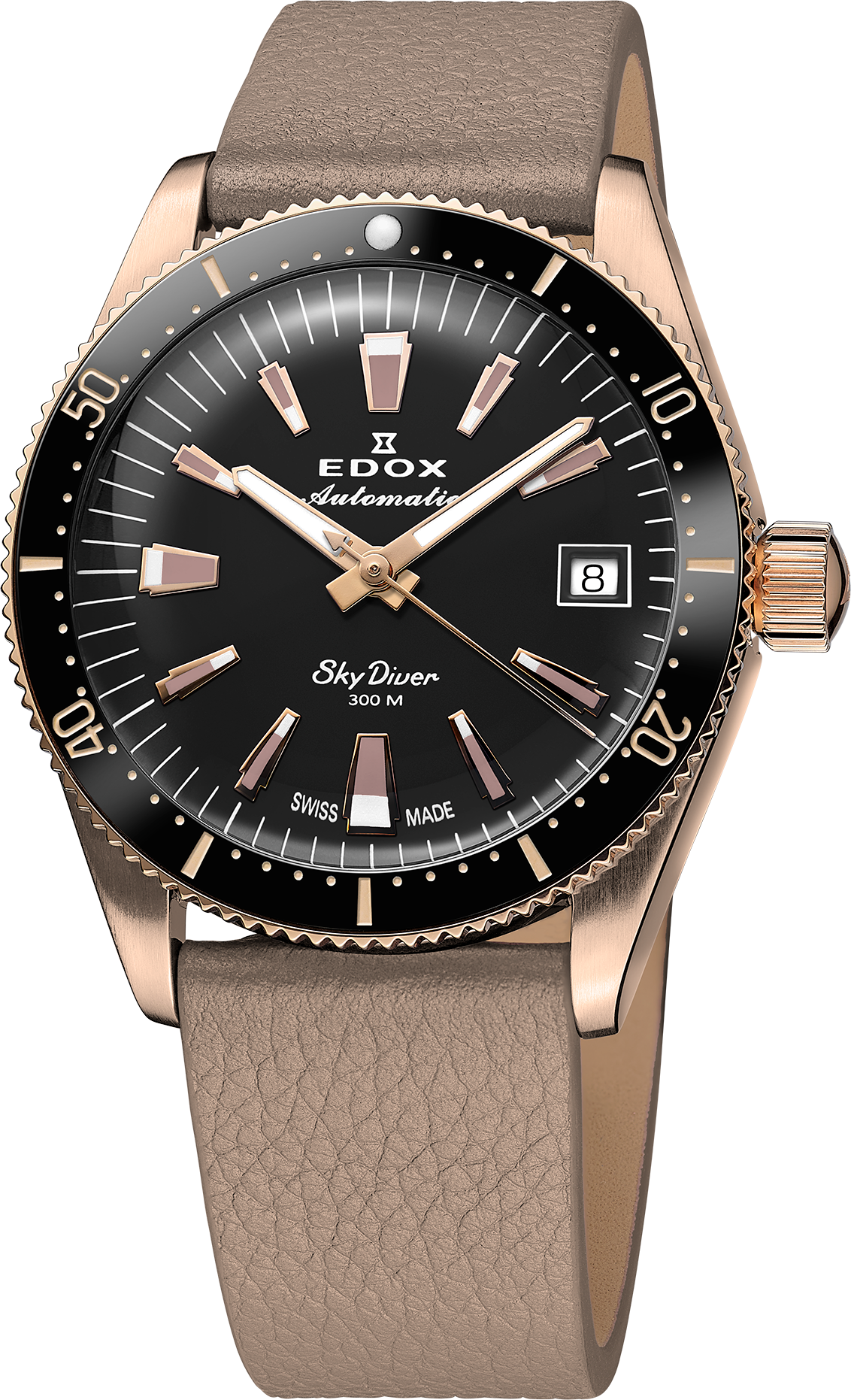 Edox SkyDiver Date Automatic 38mm Lady Special Edition