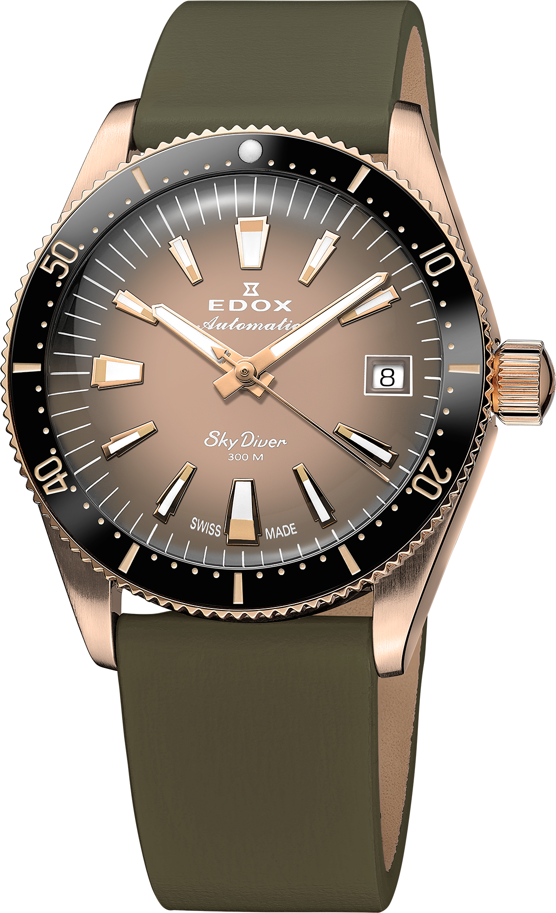 Edox SkyDiver Date Automatic 38mm Lady Special Edition