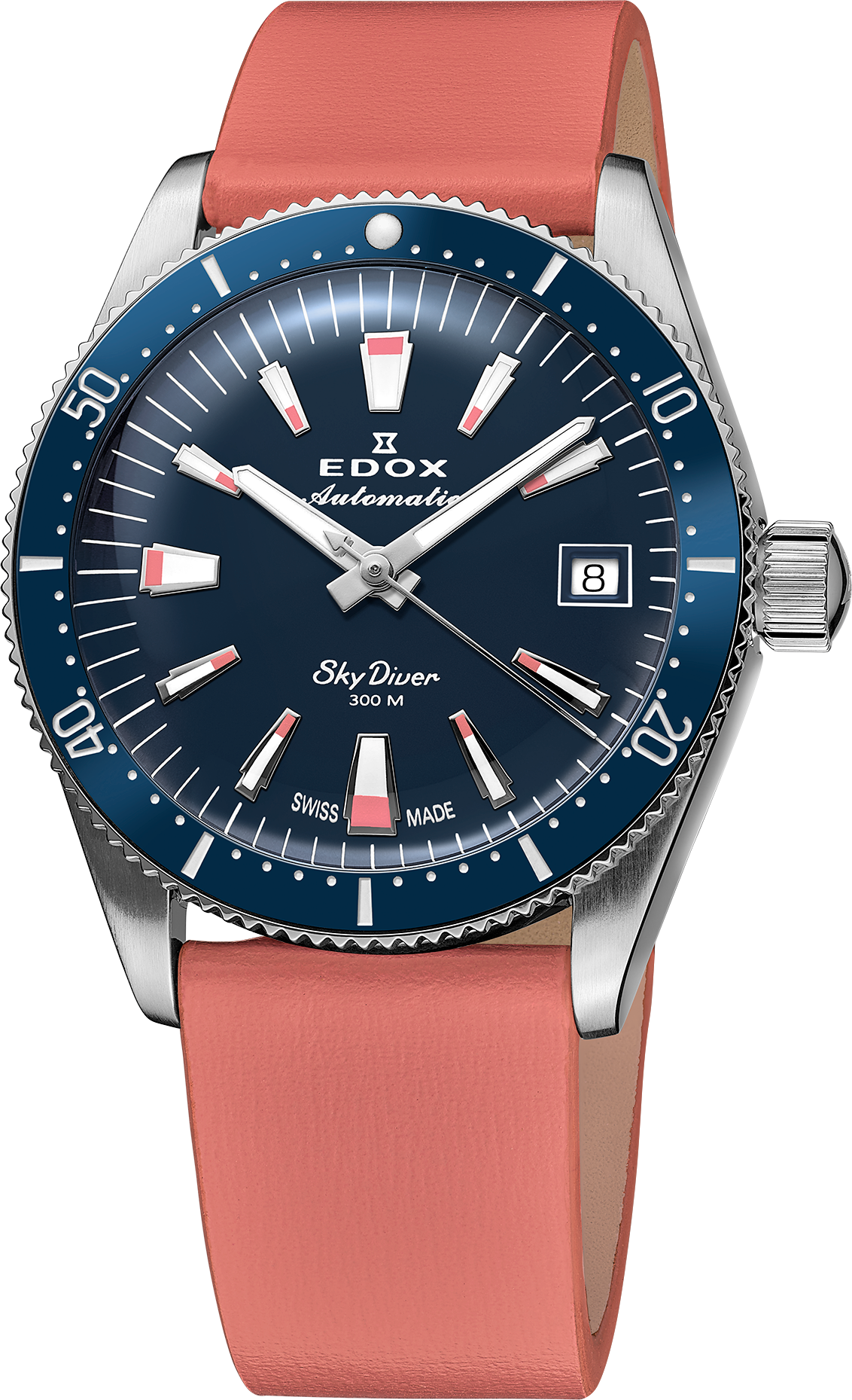 Edox SkyDiver Date Automatic 38mm Lady Special Edition