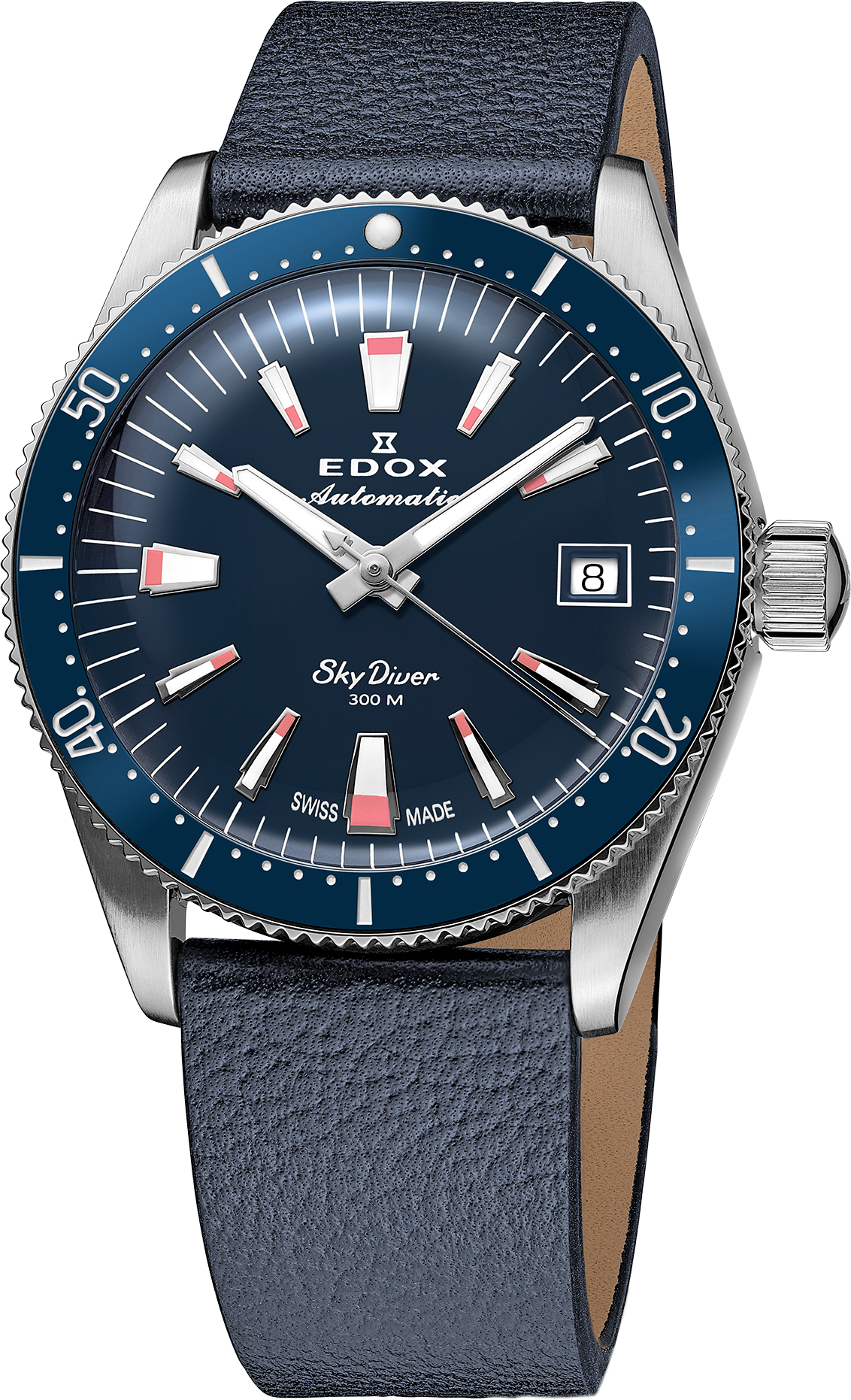 Edox SkyDiver Date Automatic 38mm Lady Special Edition