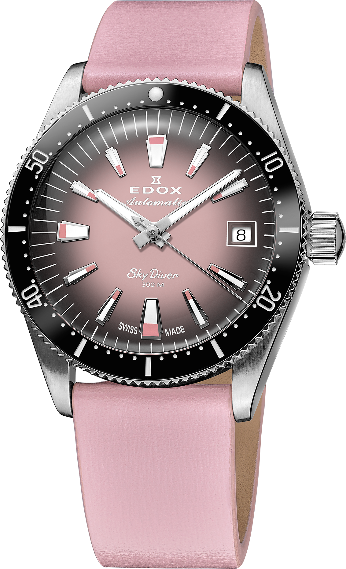 Edox SkyDiver Date Automatic 38mm Lady Special Edition