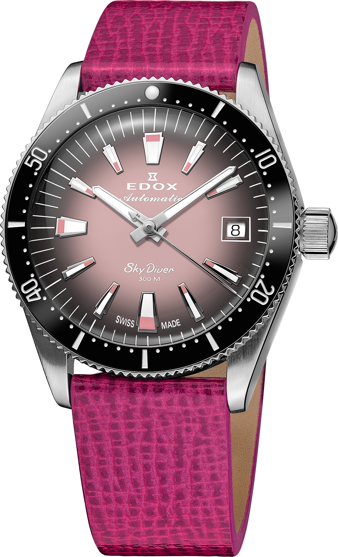 Edox SkyDiver Date Automatic 38mm Lady Special Edition