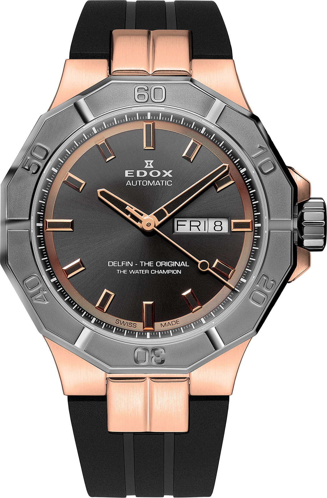 Edox Delfin The Original Day Date Automatic - Til en bedre pris