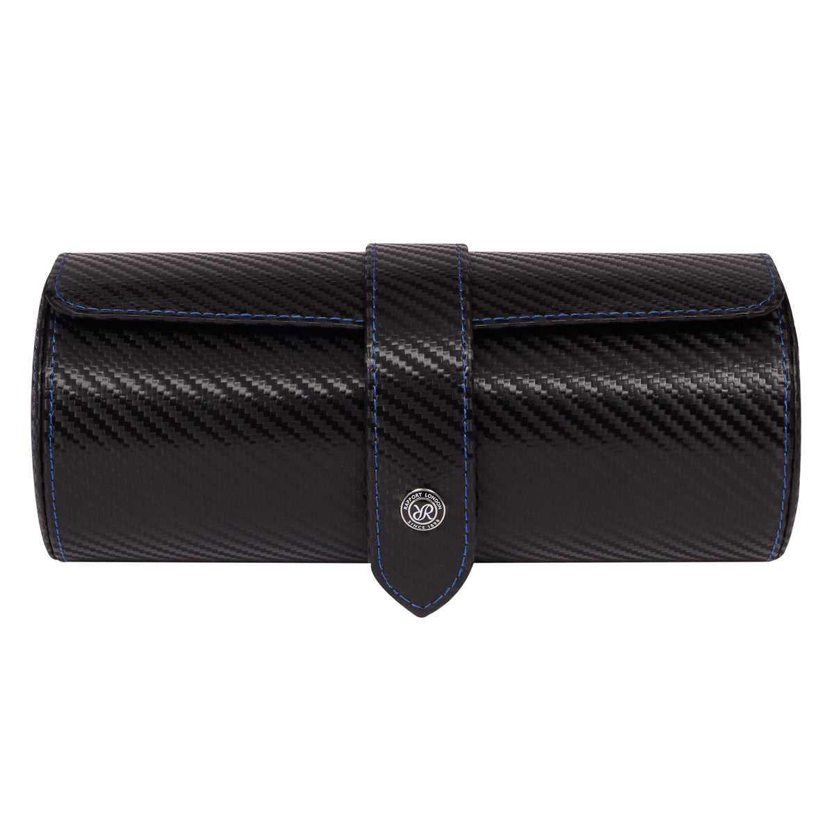 Rapport London - Carbon Black Three Watch Roll