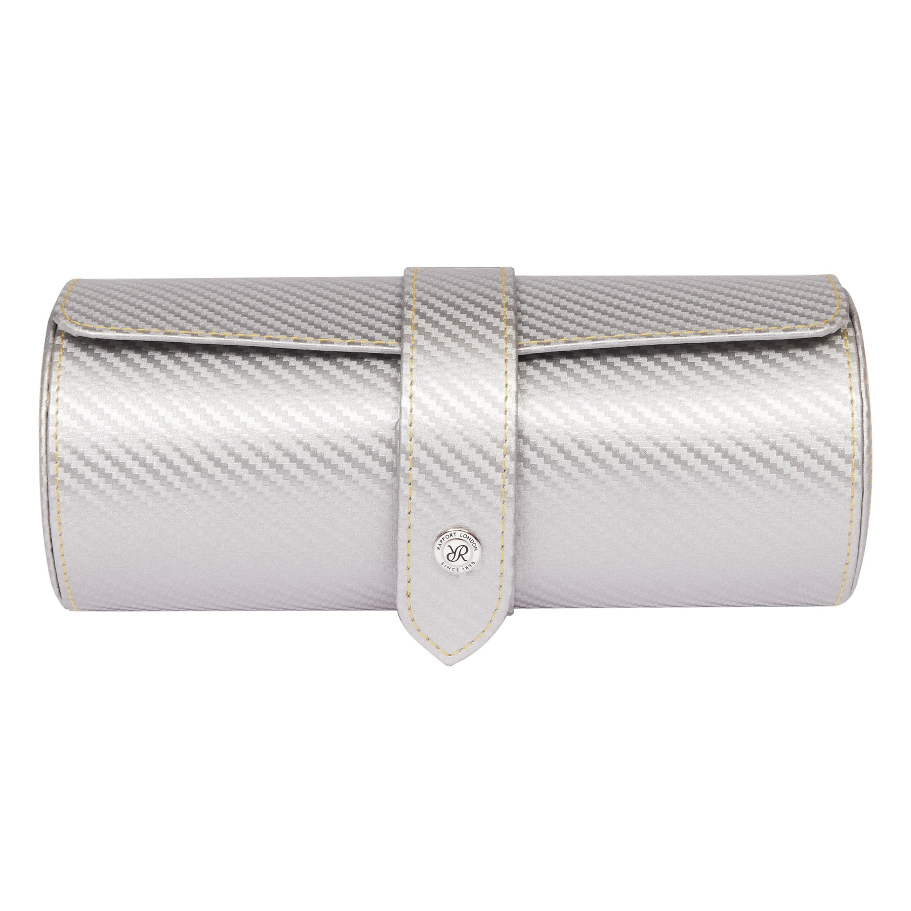 Rapport London - Carbon Silver Three Watch Roll