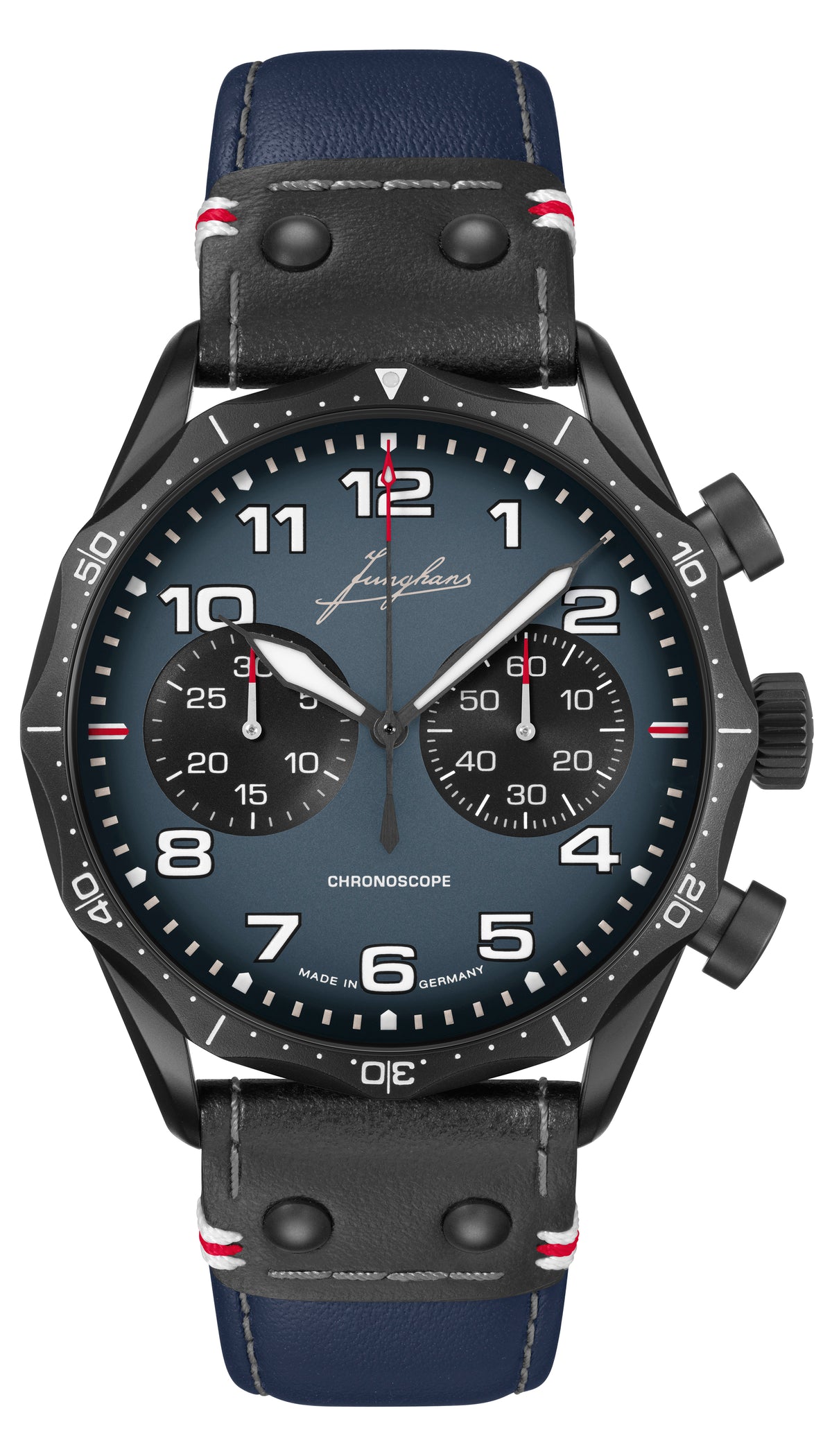 Junghans Pilot Chronoscope Navy Blue