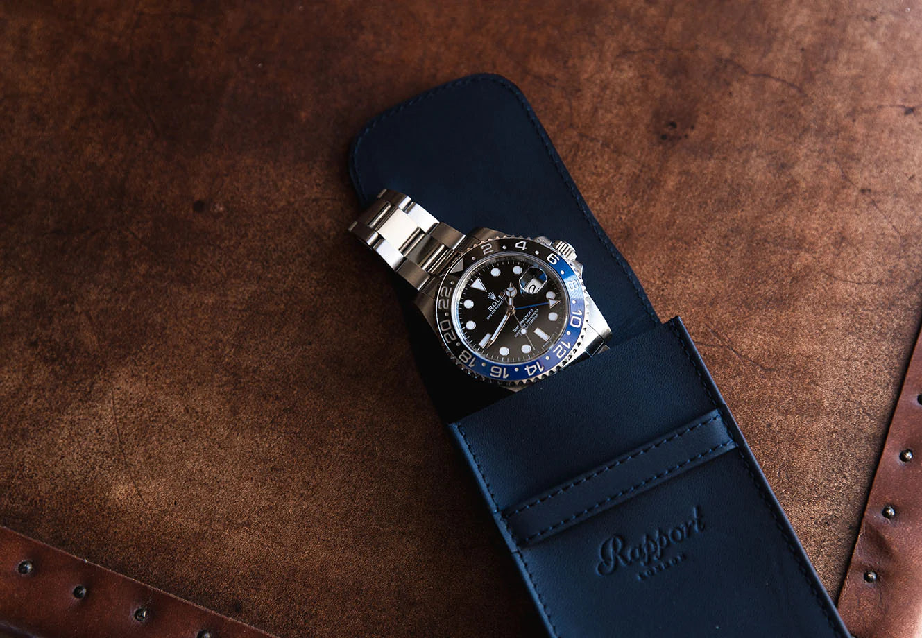 Rapport London - SINGLE WATCH POUCH NAVY