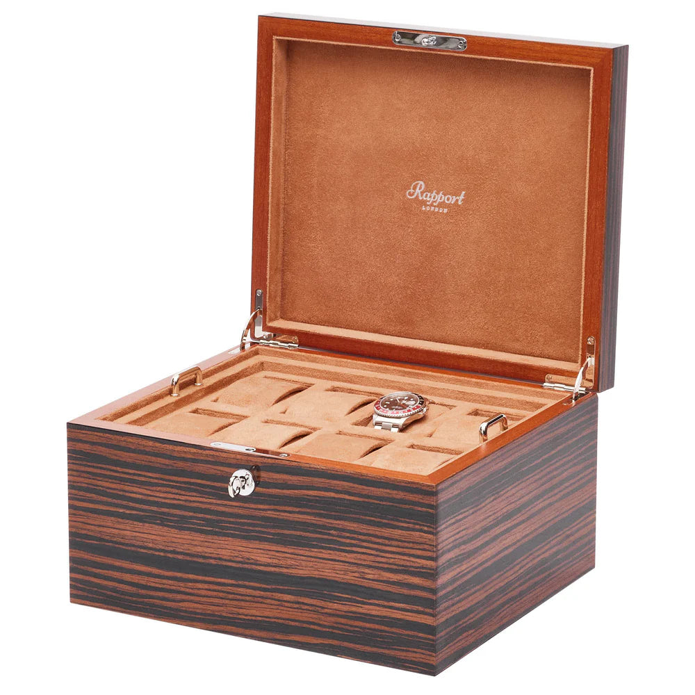 Heritage Sixteen Watch Box - Macassar wood