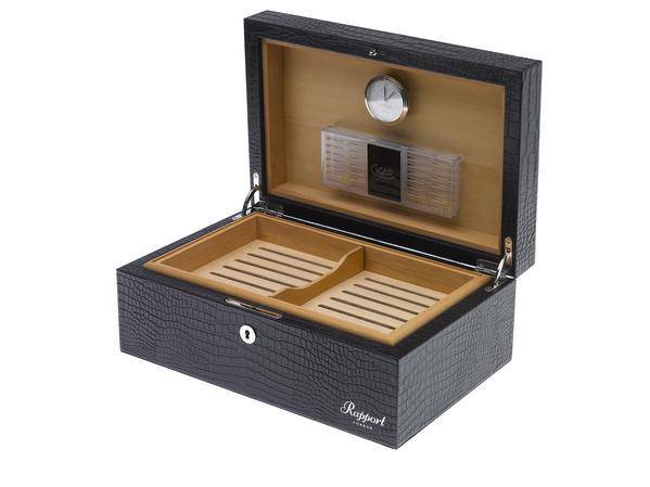 Rapport London - Brompton Medium Leather Humidor - Santrade AS