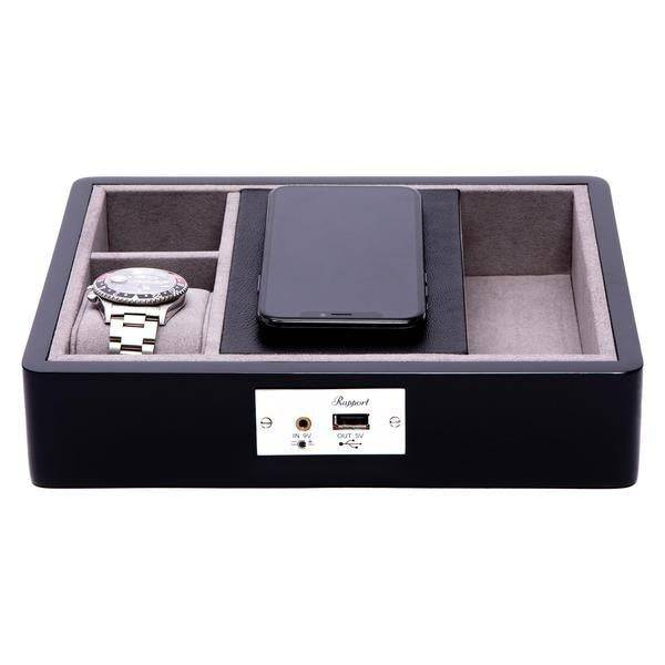 Rapport London - Wireless Charging Tray Black - Santrade AS