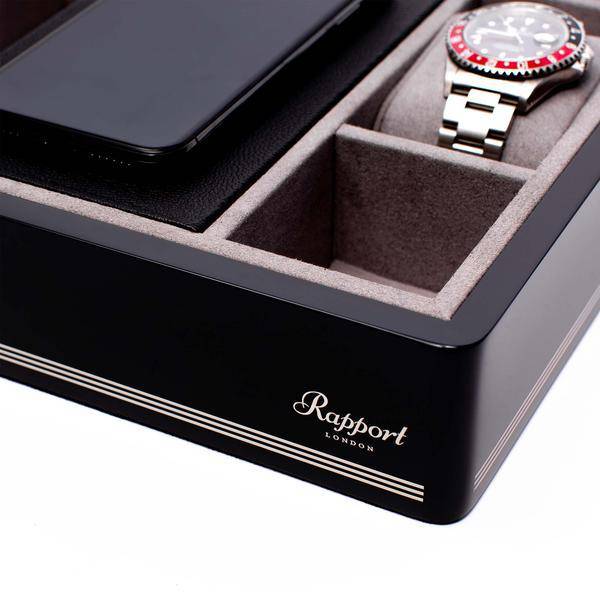 Rapport London - Wireless Charging Tray Black - Santrade AS