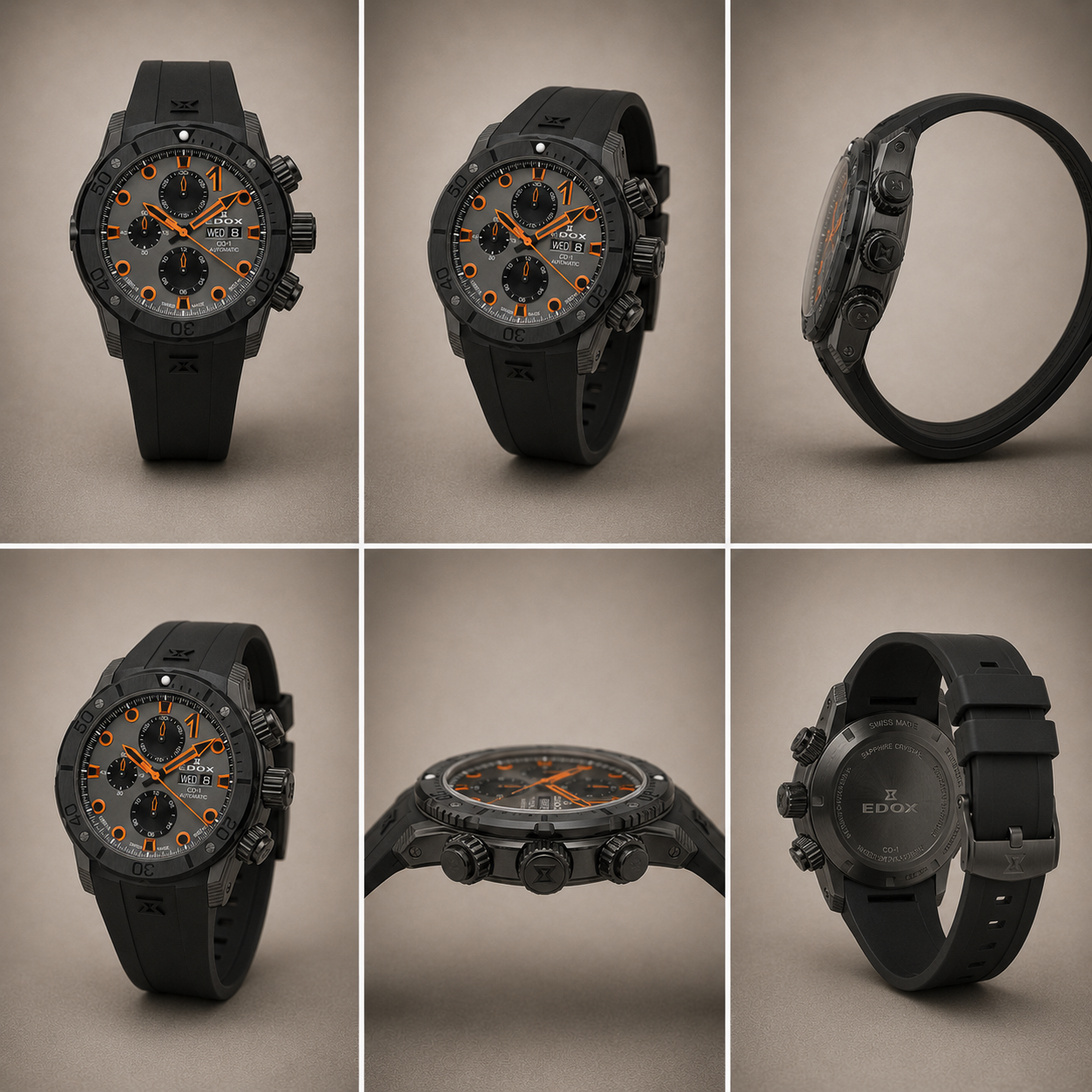 Edox CO-1 Carbon Chronograph Automatic Demo