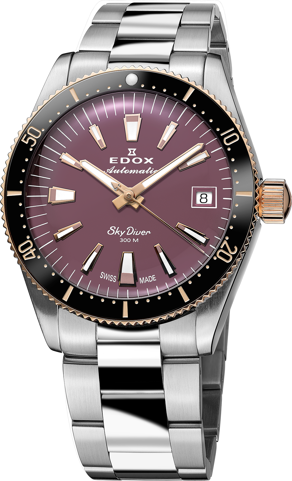 Edox SkyDiver Date Automatic 38 mm