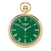 Rapport London Mechanical Open Face Pocket Watch - Emerald