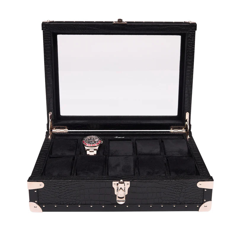 Rapport London Brompton Optic Watch Box Black